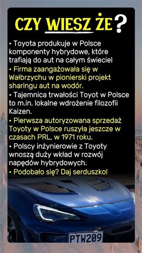 Toyota w Polsce: Szokujące Sekrety, Których Nie Znasz!