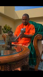 1.3M views · 2.9M reactions | Yogi ji #yogiadityanath #monkey #faith #prayer | Amit-fans | Facebook