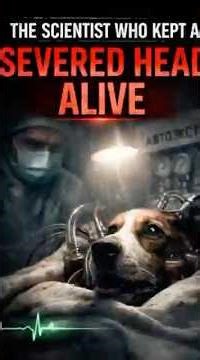 Russian scientists kept a dog’s head alive for a few hours.