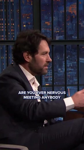 91K views · 1.1K reactions | Paul Rudd and Seth Meyers get nervous meeting their comedy heroes, too! | Mark Hogan | Facebook