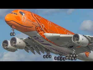 60 MINUTES PURE AVIATION - Airbus A380, Boeing 747 ... Aeroplane Landings & Departures (4K)