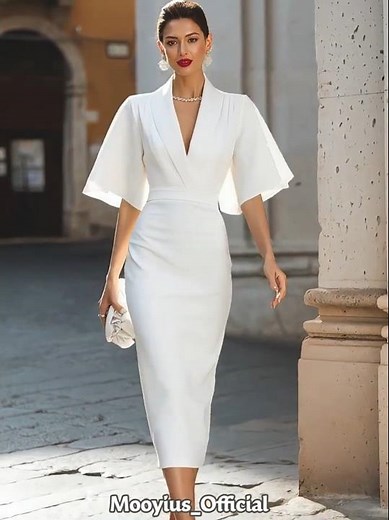 6 Elegant Midi Dresses That Instantly Upgrade Your City Outfits ✦ #fashion #dress #beauty #ootdguide