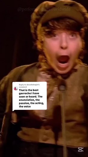 Gavroche at Les Misérables 25th Anniversary Concert