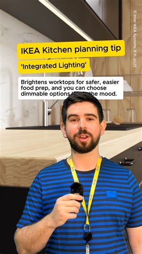 98 reactions | Light it up bright or dim the lights to set the mood  Complete your kitchen with integrated lighting #ItStartsInTheKitchen | IKEA | Facebook