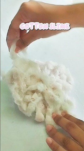 "Soft & Fluffy Cotton Slime Making | Easy DIY Slime at Home"|#diy #cottonslime #shorts