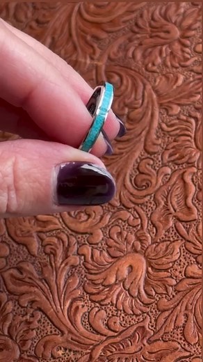 Stack our Sierra ring with us! Which ring stack is your favorite? #smallbusiness #westernstyle #turquoisejewelry #turquoisering