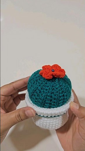 Crochet Pin Cushion| DIY | Learn How to Crochet Your Own Pin Cushion Step-by-Step #crochet #cactus