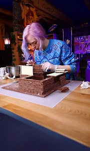 I Made a Fantasy Cottage, but it's 100% Chocolate | Nerdforge