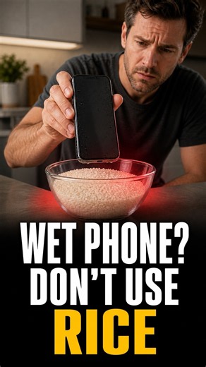 Dropped Your Phone in Water? Don’t Use Rice!