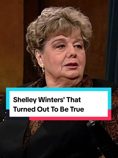Shelley Winters' That Turned Out To Be True | shelley winters