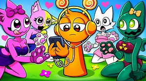 OREN IGNORES 'SPRUNKI CATGIRL😻 FOR 24 HOURS' I Incredibox Sprunki Animation | Zippy Animation