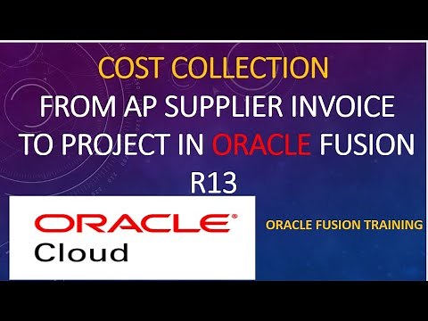 Cost collection from Payable to Project costing in Oracle Fusion R13|Import cost| Supplier Invoice