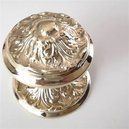 French Door Knob, Antique Brass Door Hardware - Etsy