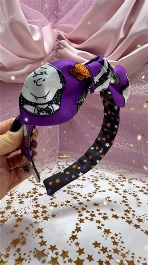 I made a Snoopy & Charlie Brown Halloween Headband 🎃👻 #headbands #halloween #cute #snoopy