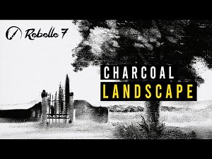 Rebelle7 Pro - Charcoal Landscape - Daily Painting