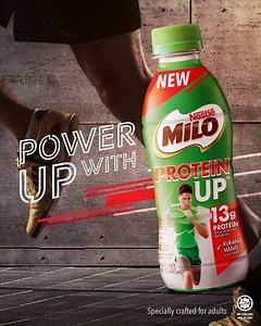 Protein is not only for bodybuilders- You need them too! With 13g of high quality milk protein, the all new MILO® PROTEIN UP is your nutritious partner in staying fit! Power up conveniently today. | MILO Malaysia