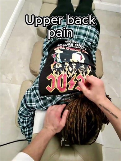 Upper back adjustments can help with upper back pain and can help improve mobility.