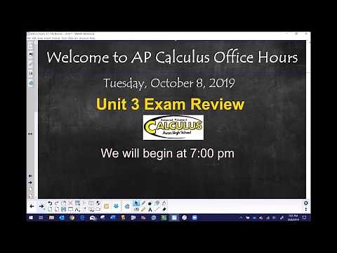 AP Calculus AB - Unit 3 Review