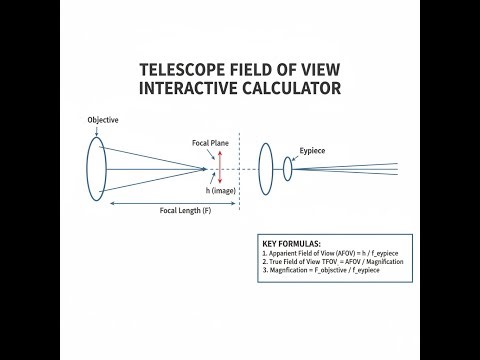 Telescope Field Of View Interactive Calculator - Instructions Video