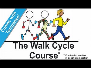 OpenToonz 2D animation - Walk Cycle Course (How to animate a Walk Cycle)