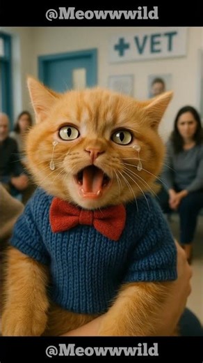 😿🧡 Crying Orange Kitty – A Heart-Touching Moment 💔✨