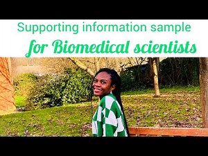 How to write supporting information for NHS job application/ Sample SI for Biomedical scientists