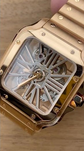Cartier Santos de Cartier Skeleton WHSA0016 1-Minute Watch Review