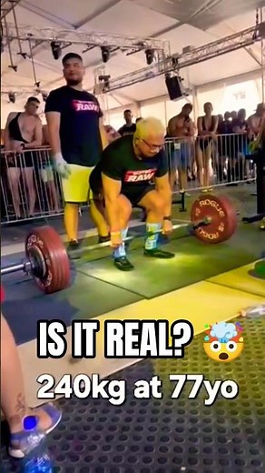 77 Year Old Man Lifts 240kg RAW | Age Is Just a Number 💪🔥Unstoppable