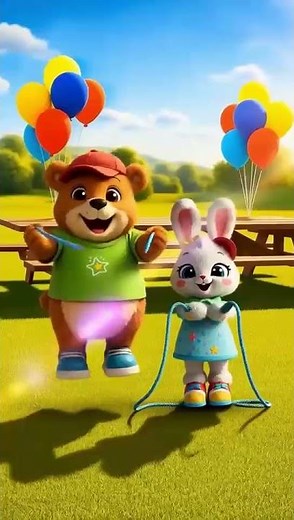 Jump Rope Song 🪀 | Brimsy and Pibble Learn Fun Exercise | Little Mentee Kids Video