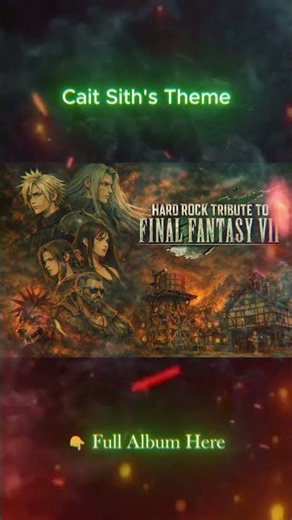 Final Fantasy 7 Gets a Metal Makeover #ff7 #tribute #hardrock #anime #metal #fantasy #shorts
