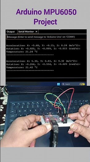 Arduino MPU6050 Module Project #arduino #electronics #engineering #mpu6050