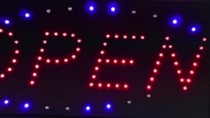 Watch Open LED Sign- Lighted Neon Electric Display Open Sign With Animation and Energy Efficient LED Fo... on Amazon Live