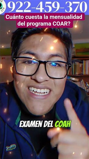 How much does the COAR program cost per month? #coar #peru #information #EXAM #ADMISSIONEXAM