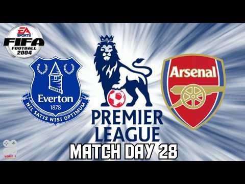 FIFA 2004 (PS2) Match Day 28: Everton FC vs Arsenal FC