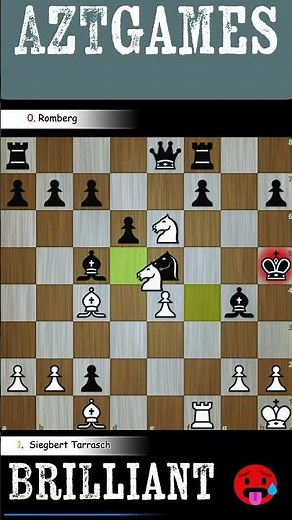 Historic Brilliance! Tarrasch vs Romberg 1893