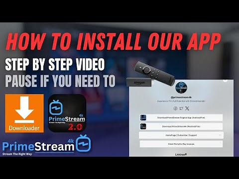 How to install PrimeStream app (Tutorial Video -Step by Step)