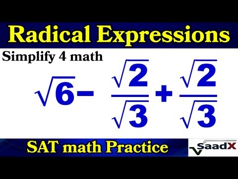 Radical Expressions Simplified | SAT Math Practice