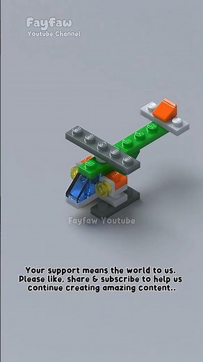 LEGO mini helicopter #lego #helicopter #chopper #satisfying