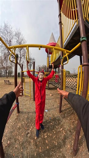 Money heist playground parkour pov😱😨😱😨#moneyheist #playground #parkour #parkourlife