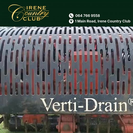 Great greens aren’t an accident — they’re engineered. 🌿⛳ Hollow tining (core aeration) is a vital part of maintaining world-class playing surfaces at Irene Country Club. By relieving soil compaction, improving drainage, and allowing oxygen, water, and nutrients to reach the roots, we ensure healthier turf and smoother play for seasons to come. This behind-the-scenes work is what keeps our course resilient, consistent, and a pleasure to play — rooted in tradition, refined by expertise. 📩 Join t