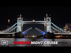 Epic London Night Cruise 🚤✨ | Tower Bridge Opens! | River Thames Tour & Netflix Wednesday Theme