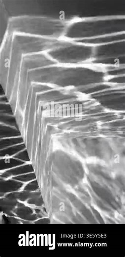 The abstract reflection of rippled water creates dynamic patterns of light on the concrete wall, capturing movement, texture, and the interplay of natural light Stock Video Footage - Alamy