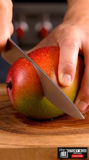 Chocolate Dipped Mango 🍎#shorts #chocolate