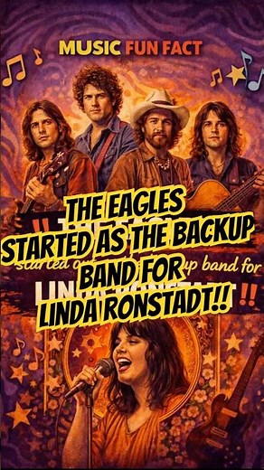 ‼️The Eagles‼️started out as the backup band for Linda Ronstadt‼️#facts #music #band #eagles #rock