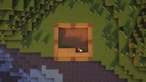 Minecraft Lakeside Starter House Build