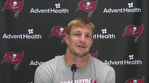 Rob Gronkowski says Tom Brady looks "refreshed;" arm looks stronger. #RobGronkowski | #TomBrady | #Buccaneers | https://nesn.com/nfl/ | NESN