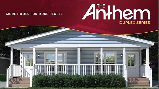 The Anthem by Cavco is the first national HUD-approved, multi-unit manufactured housing solution. Check out the video from our sister company Fleetwood Homes of Virginia as they launch their version of The Anthem. The Anthem is the most practical solution for the fast expansion of affordable housing options and it provides more affordable housing in a shorter time frame to homeowners and community developers alike. Stay tuned for more about this home... | Cavco Industries, Inc.