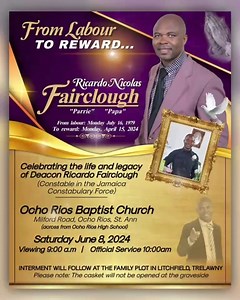 Kingdom Lighthouse Apostolic Ministries International will cherish the memories 🙏🏽 Deacon Parie Ricardo Fairclough Sleep on & take your rest👑🙏🏽 | Paul Norman
