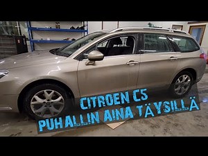 Citroen C5. Automaatti ilmastointi. Puhallin aina täysillä vaikka säätää pois päältä.