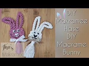 DIY Makramee Osterhase / DIY Macrame Easter bunny